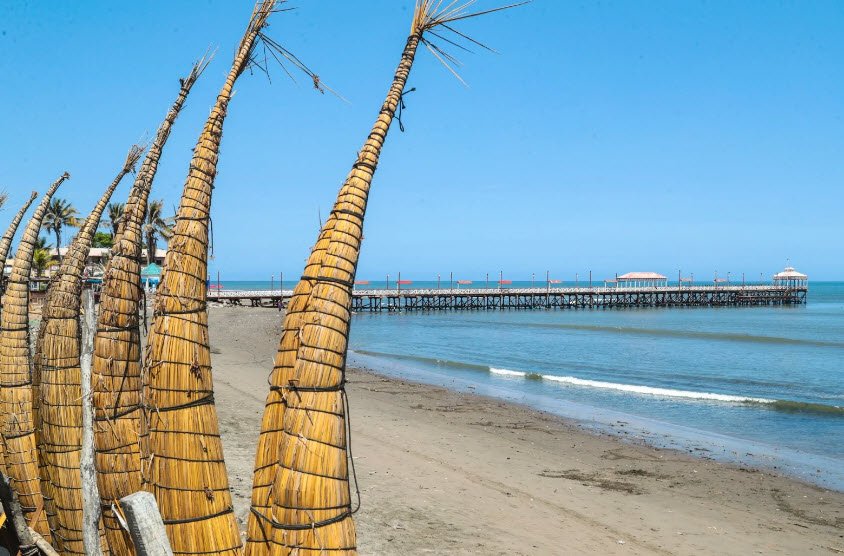 Huanchaco Beach, Trujillo, La Libertad, Peru